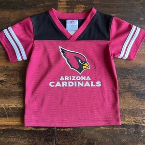 NFL Team Apparel Arizona Cardinals Football Jersey Kids 2T Dark Red and Black